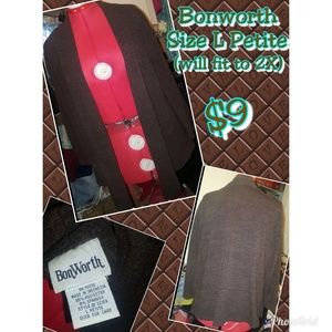BonWorth Brown Cardigan